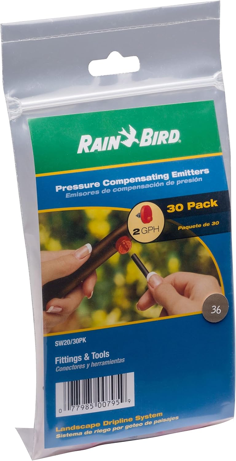 Rain Bird SW20-30PS Drip Irrigation Spot Watering Dripper/Emitter, 2 Gallon Per Hour, 30-Pack - Image 7