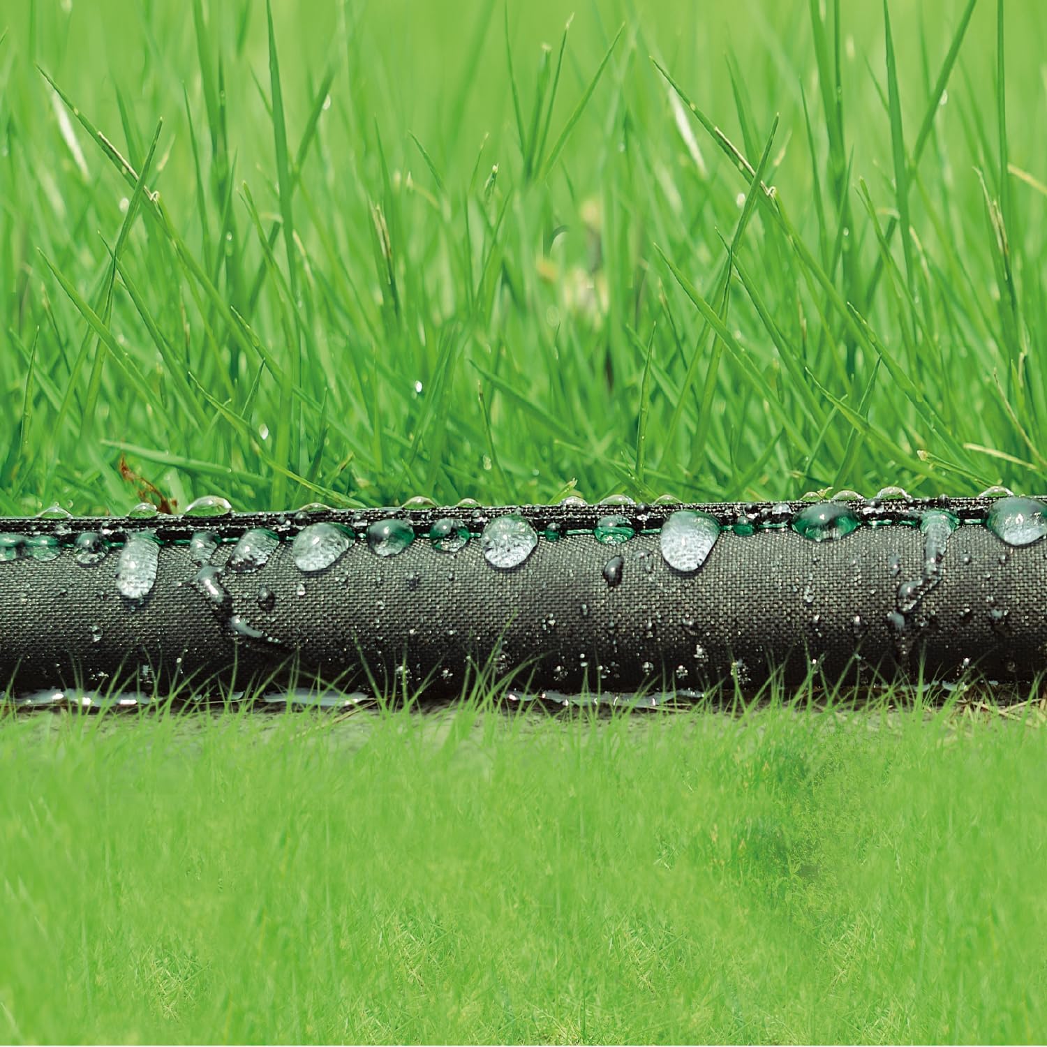 Hourleey Flat Soaker Hose 100 FT for Garden, 100' (50FT x 2) Linkable Consistent Drip Irrigation Hose, Leak-free Dual-layer Design Saving 80% Water Garden System Water Hose with Holes - Image 4