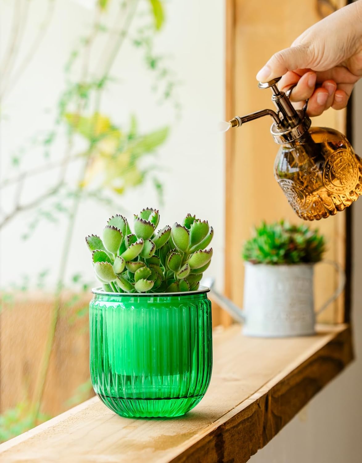 Melphoe Self Watering Pots for Indoor Plants Planter, 4.3 Inch 2 Pack Planters Self Watering Plant Pots for Flower, Houseplants, Succulent, African Violets and Cactus with Drainage - Image 4