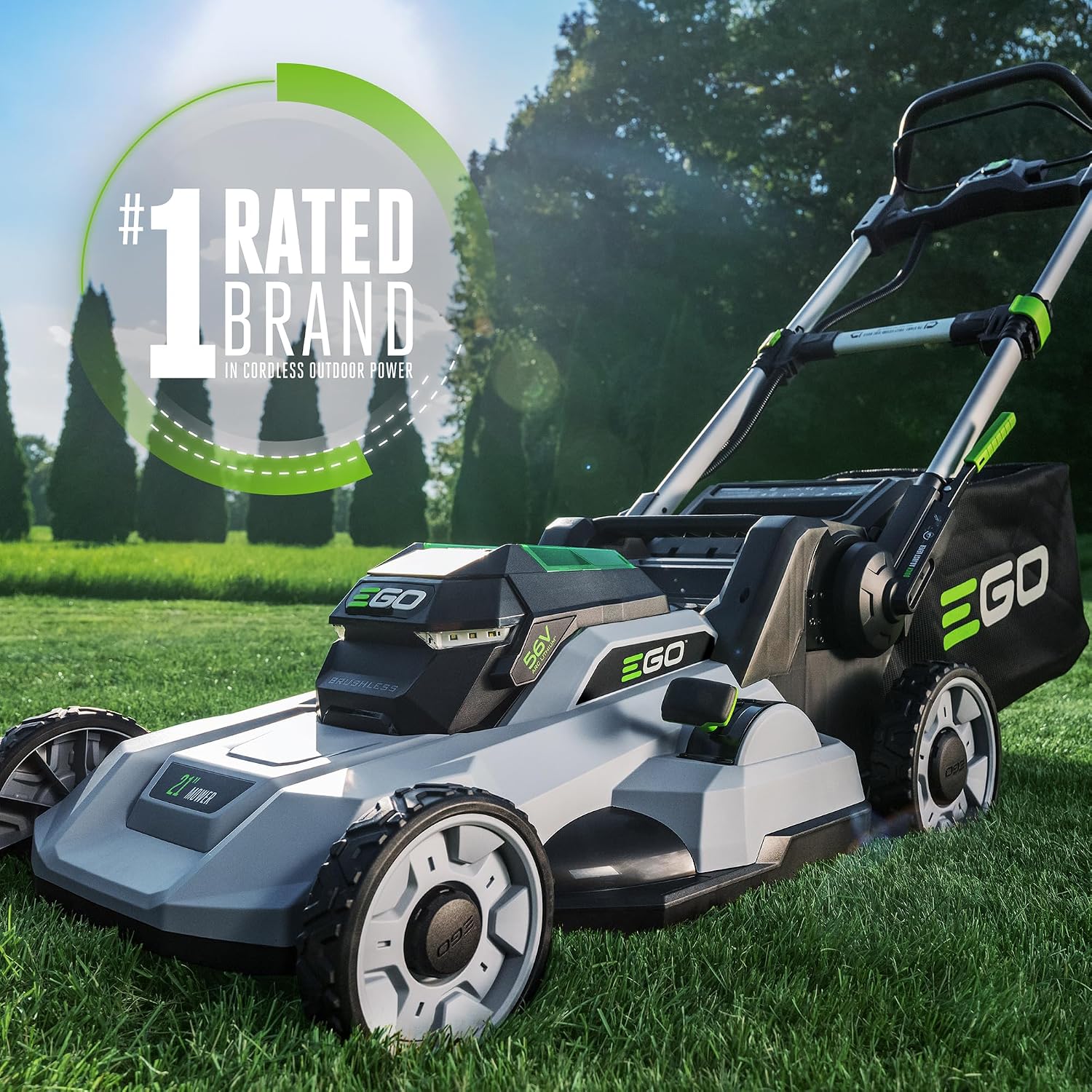 EGO POWER+ 21" Cordless Electric Lawn Mower with Battery, Charger - LM2114 - Image 2