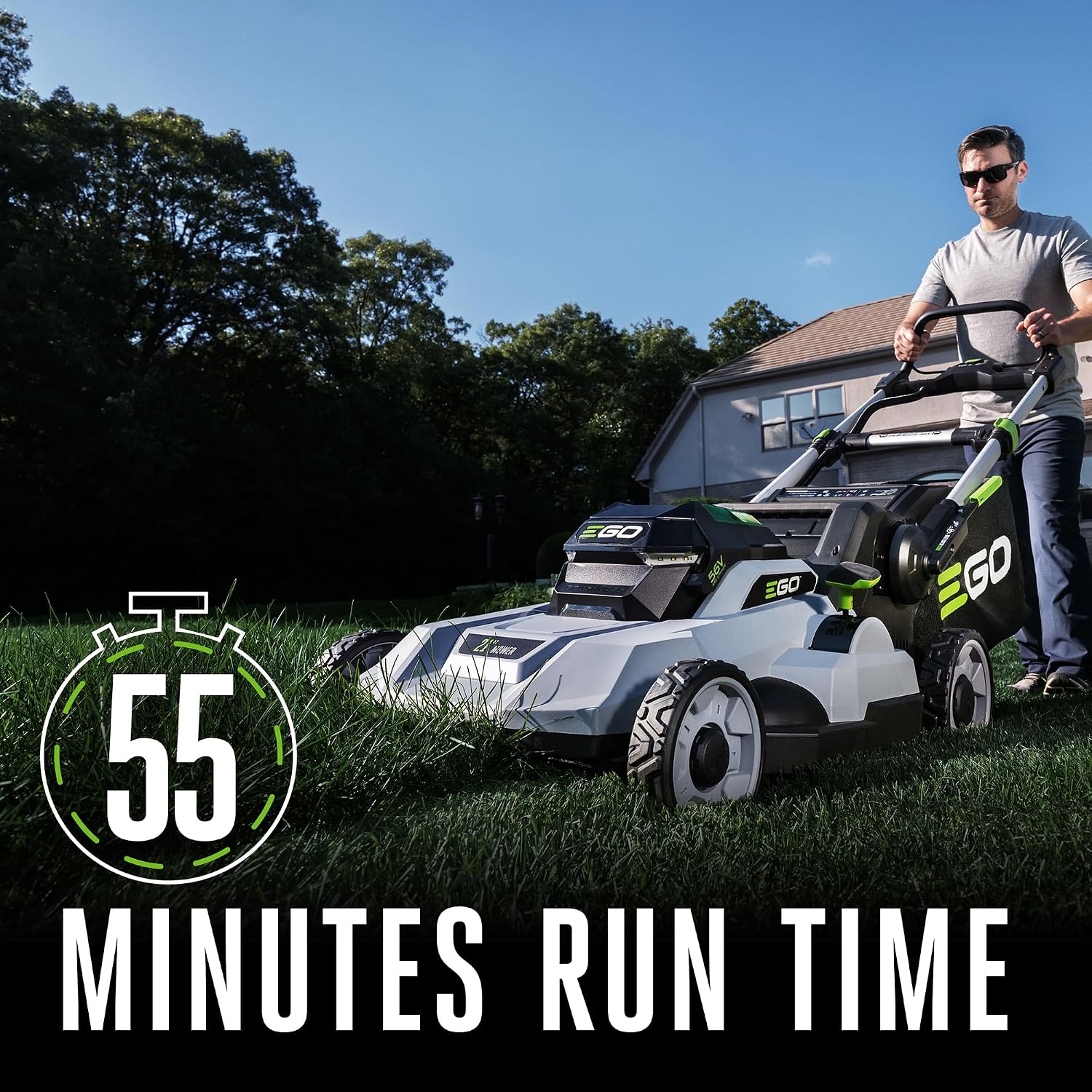 EGO POWER+ 21" Cordless Electric Lawn Mower with Battery, Charger - LM2114 - Image 4