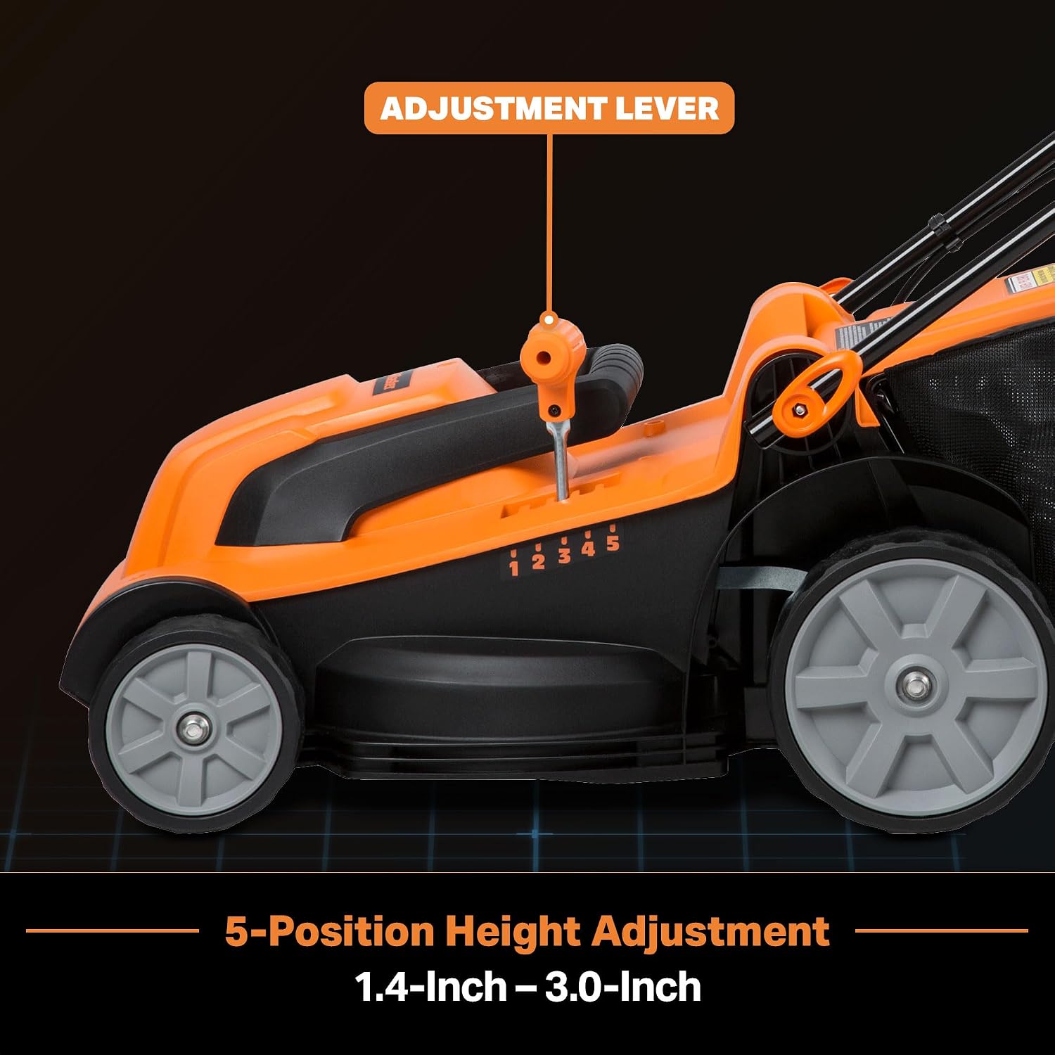 LawnMaster MEB1114K Electric Corded Lawn Mower 15-Inch 11AMP - Image 3