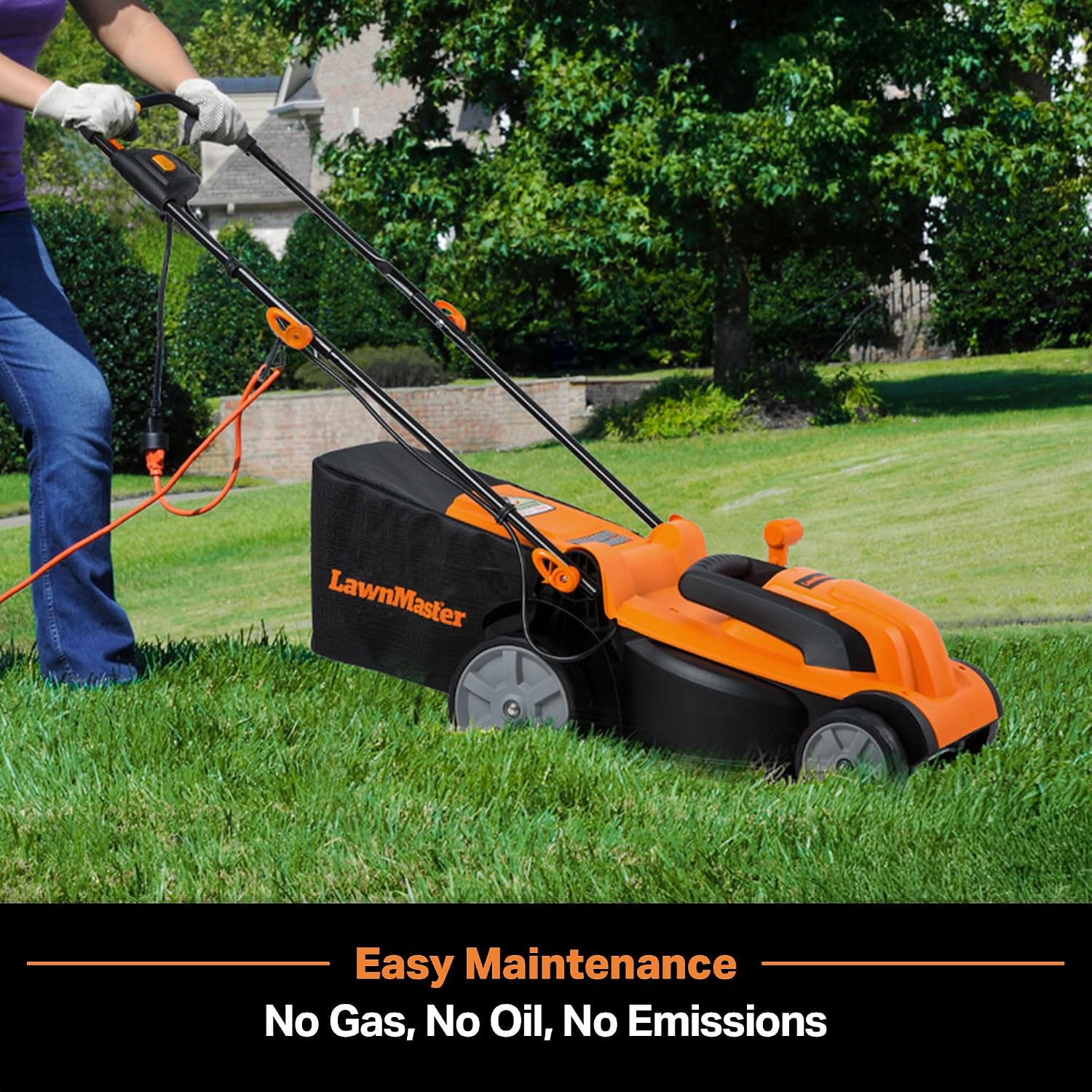 LawnMaster MEB1114K Electric Corded Lawn Mower 15-Inch 11AMP - Image 4